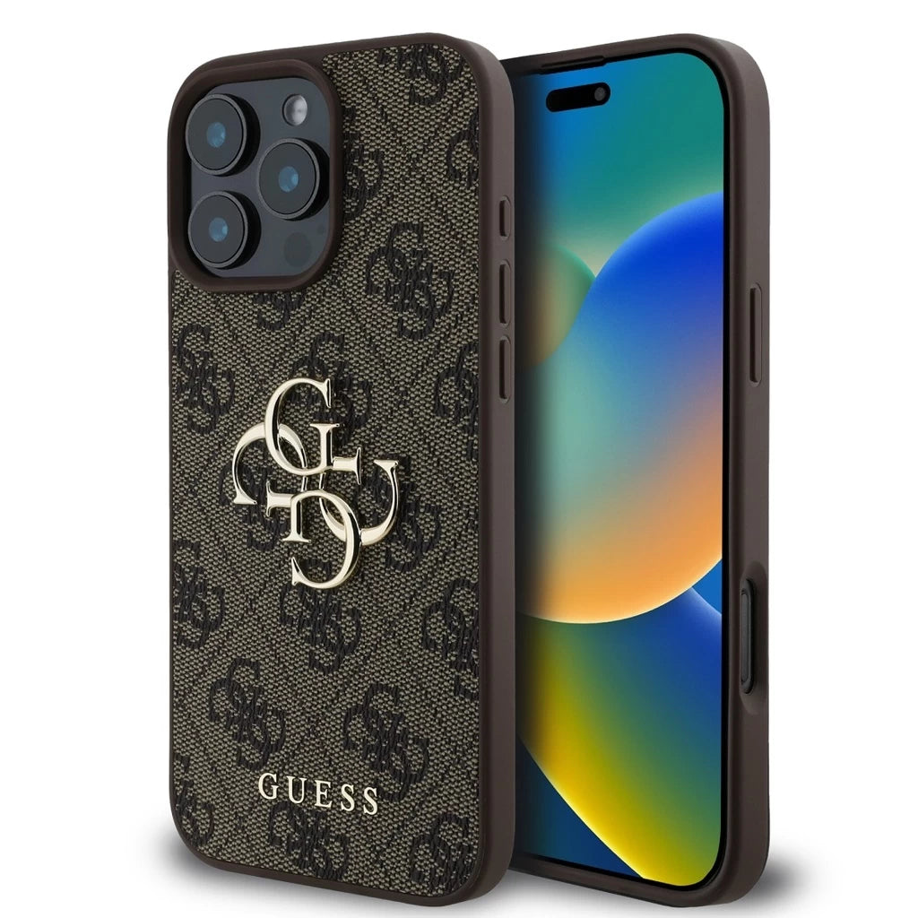 Guess PU 4G Metal Logo tok iPhone 16 Pro Max készülékhez barna -  iPhone 16 Pro Max tok a Domshop kínálatából