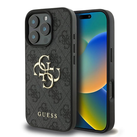 Guess PU 4G Metal Logo tok iPhone 16 Pro Max készülékhez szürke -  iPhone 16 Pro Max tok a Domshop kínálatából