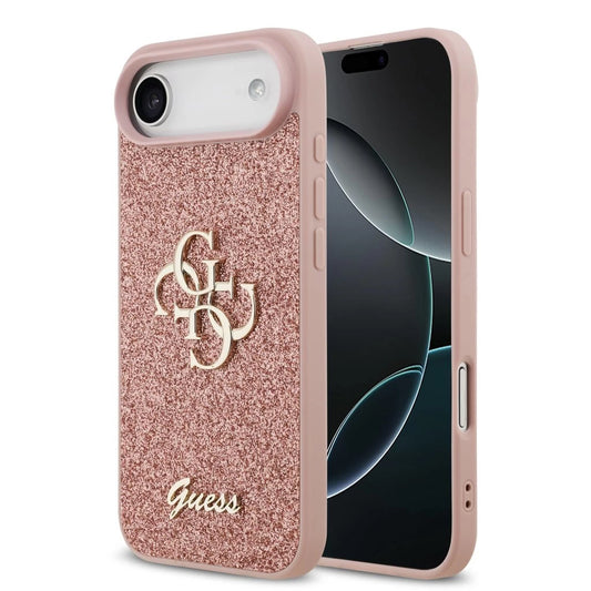 Guess PU Fixed Glitter 4G Metal Logo tok iPhone 17 Air készülékhez rózsaszín -  iPhone 17 Air tok a Domshop kínálatából