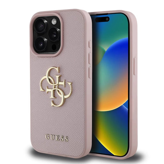 Guess PU Grained 4G Metal Logo tok iPhone 15 Pro Max készülékhez rózsaszín -  iPhone 15 Pro Max tok a Domshop kínálatából