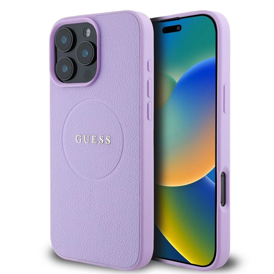 Guess PU Grained Classic Logo MagSafe tok iPhone 16 Pro készülékhez lila -  iPhone 16 Pro tok a Domshop kínálatából