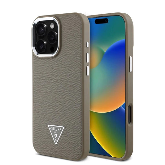 Guess PU Grained Triangle Logo tok iPhone 16 Pro készülékhez barna -  iPhone 16 Pro tok a Domshop kínálatából