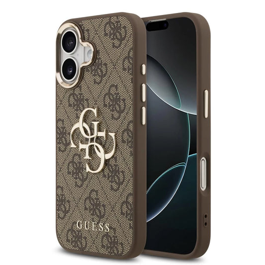 Guess PU Leather 4G Metal Logo Gold Frame tok iPhone 17 készülékhez barna -  iPhone 17 tok a Domshop kínálatából