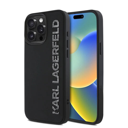 Karl Lagerfeld 3D Rubber Glitter Logo tok iPhone 15 Pro készülékhez fekete -  iPhone 15 Pro tok a Domshop kínálatából