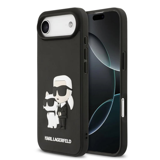 Karl Lagerfeld 3D Rubber Karl and Choupette tok iPhone 17 Air készülékhez fekete -  iPhone 17 Air tok a Domshop kínálatából