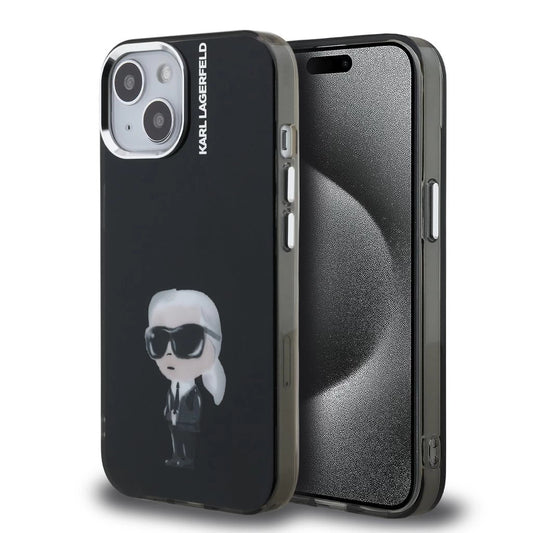 Karl Lagerfeld IML Aquarelle Karl tok iPhone 15 készülékhez fekete -  iPhone 15 tok a Domshop kínálatából