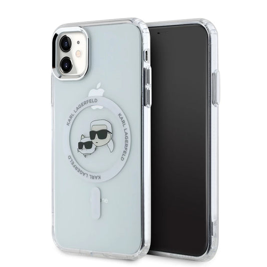 Karl Lagerfeld IML K&CH Heads Metal Frame MagSafe tok iPhone 11 készülékhez átlátszó -  iPhone 11 tok a Domshop kínálatából