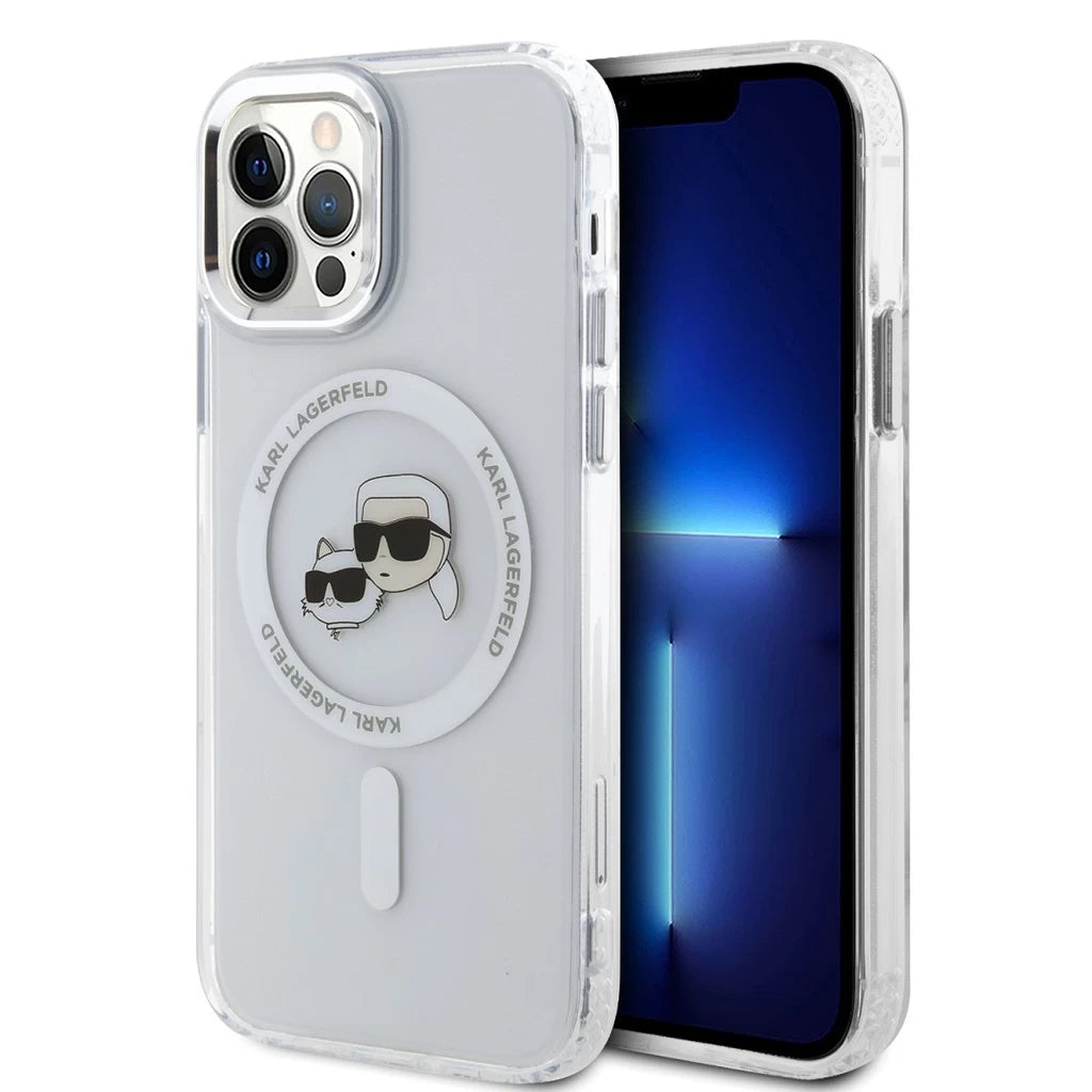 Karl Lagerfeld IML K&CH Heads fémkeretes MagSafe tok iPhone 12/12 Pro készülékhez átlátszó -  iPhone 12/12 Pro tok a Domshop kínálatából