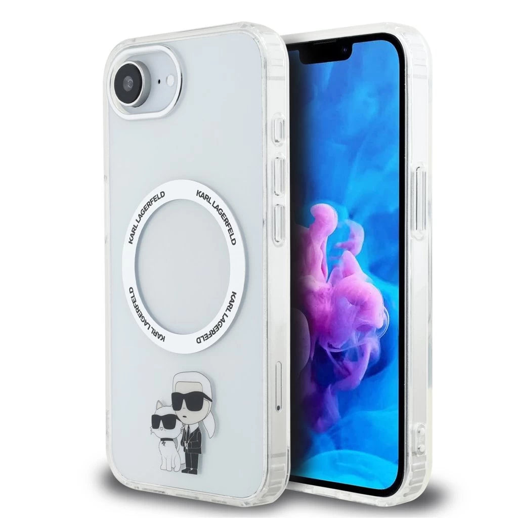 Karl Lagerfeld IML Karl and Choupette MagSafe tok iPhone 16e készülékhez átlátszó -  iPhone 16e tok a Domshop kínálatából