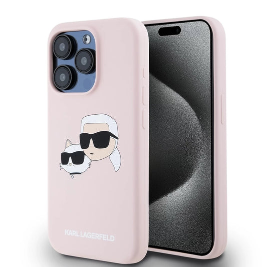 Karl Lagerfeld Liquid Silicone Double Heads MagSafe tok iPhone 15 Pro Max készülékhez rózsaszín -  iPhone 15 Pro Max tok a Domshop kínálatából