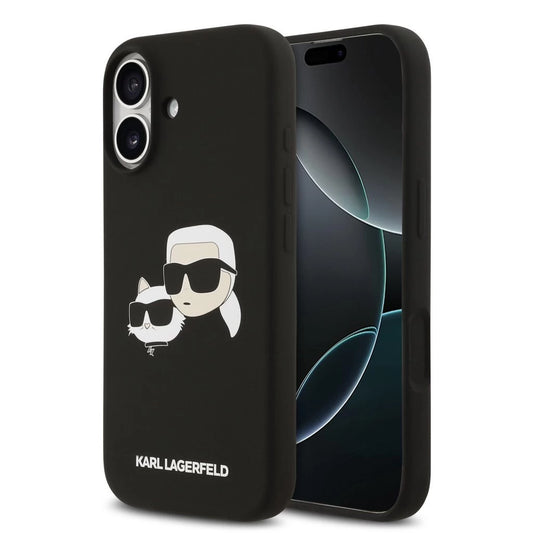Karl Lagerfeld Liquid Silicone Double Heads MagSafe tok iPhone 17 készülékhez fekete -  iPhone 17 tok a Domshop kínálatából