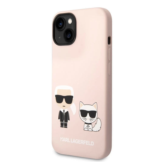 Karl Lagerfeld MagSafe Compatible tok Liquid Silicone Karl and Choupette iPhone 14 Plus készülékhez rózsaszín -  iPhone 14 Plus tok a Domshop kínálatából