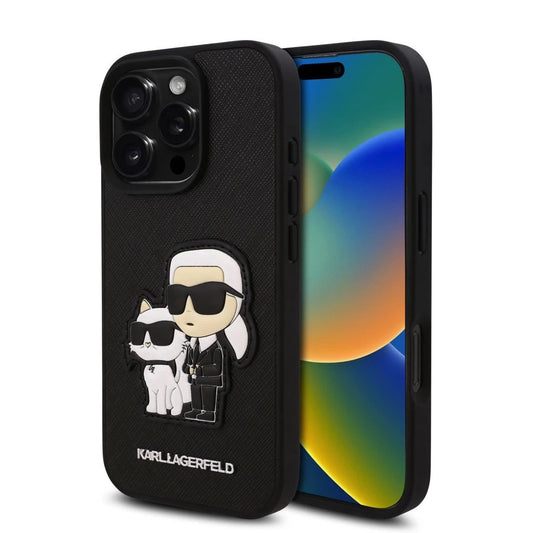 Karl Lagerfeld PU Saffiano Karl and Choupette tok iPhone 16 Pro készülékhez fekete -  iPhone 16 Pro tok a Domshop kínálatából