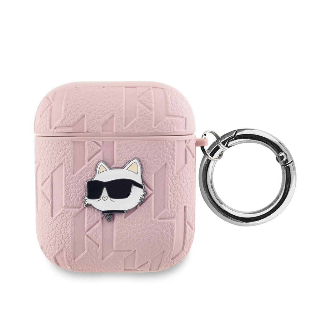 Karl Lagerfeld PU domborított Choupette tok AirPods 1/2 készülékhez rózsaszín -  AirPods Pro 2 tok a Domshop kínálatából