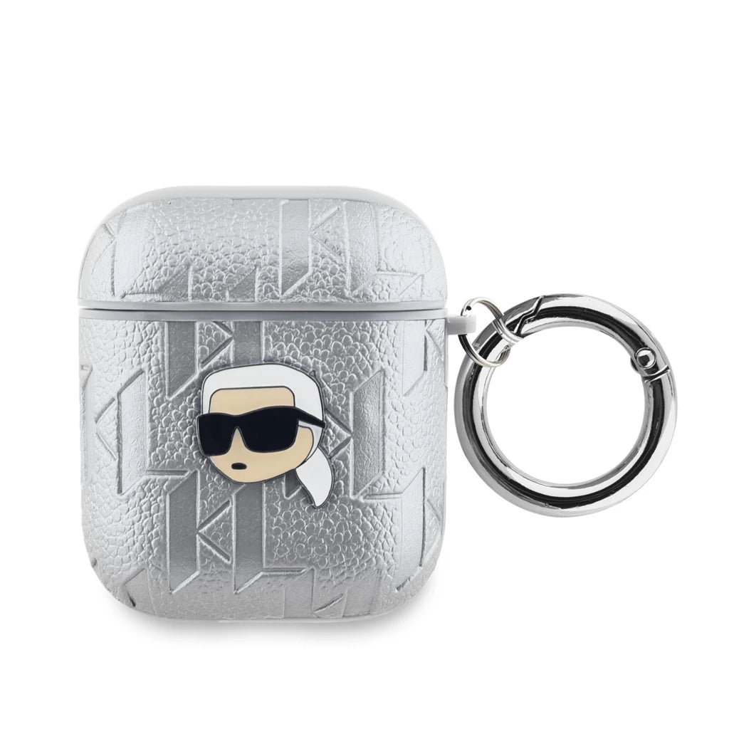 Karl Lagerfeld PU domborított Karl Head Case AirPods 1/2 készülékhez ezüst -  AirPods 1/2 tok a Domshop kínálatából