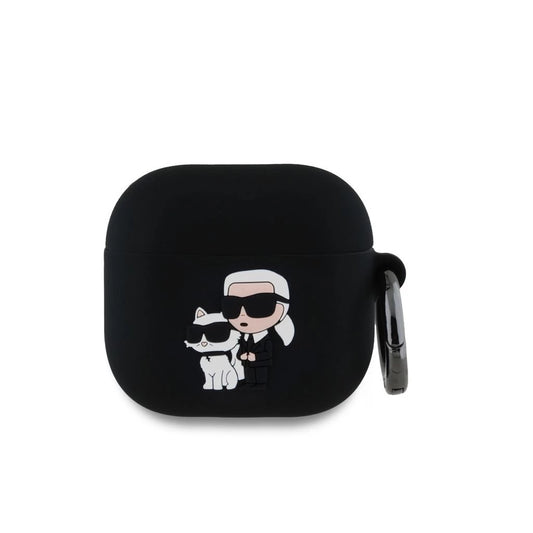Karl Lagerfeld tok fekete KLA4RUNKC Apple Airpods 4 készülékhez -  AirPods 4 tok a Domshop kínálatából