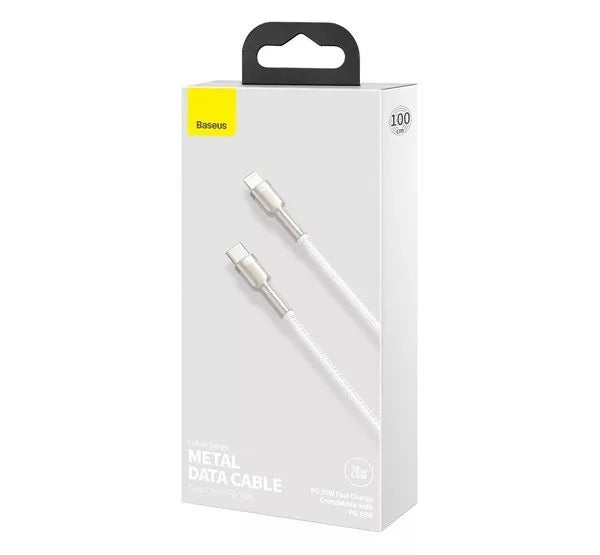 Baseus Baseus Cafule USB-C - Lightning kábel, 20W, 1m, fehér – Lightning kábel a Baseus kínálatából | Domshop