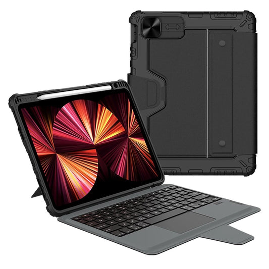 Nillkin Bumper Combo billentyűzetes tok iPad Air 4/5/10.9 2020/11 2024/2025/Pro 11 2020/2021/2022 készülékhez fekete -  iPad Pro 11" (2018/2020/2021/2022) és iPad Air 10.9" (2020/2022) fólia a Domshop kínálatából