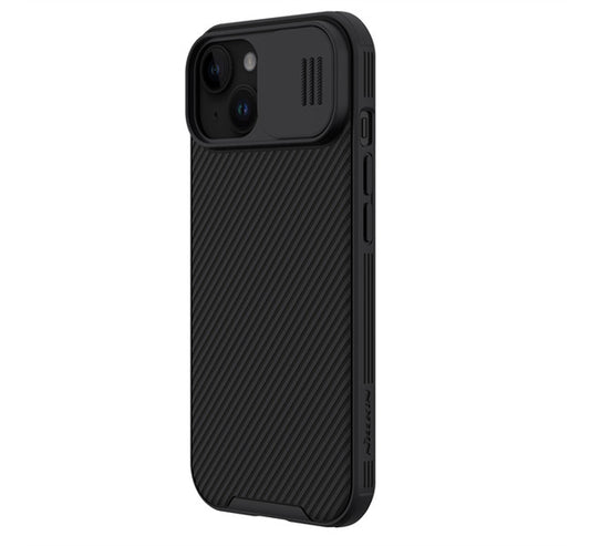 Nillkin CamShield Pro Apple iPhone 15 Plus tok, fekete -  iPhone 15 Plus tok a Domshop kínálatából