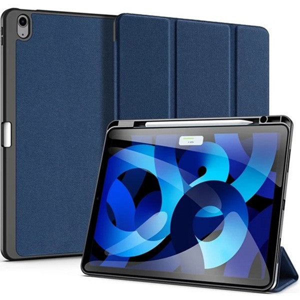 Apple iPad Air 13 (2024 / 2025), mappa tok, Smart Case, érintőceruza tartó, Dux Ducis Domo, sötétkék – iPad Air 13" (2024/2025) tok a Dux Ducis kínálatából | Domshop