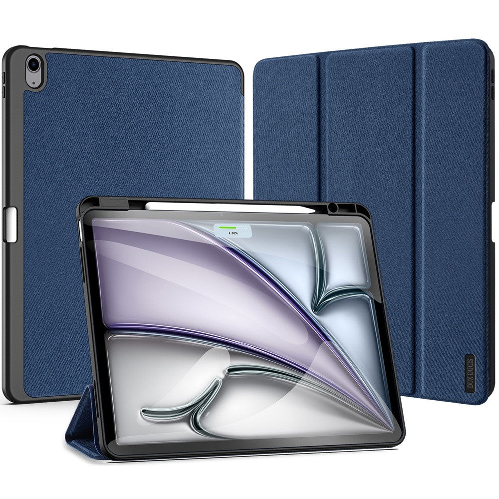 Apple iPad Air 13 (2024 / 2025), mappa tok, Smart Case, érintőceruza tartó, Dux Ducis Domo, sötétkék – iPad Air 13" (2024/2025) tok a Dux Ducis kínálatából | Domshop