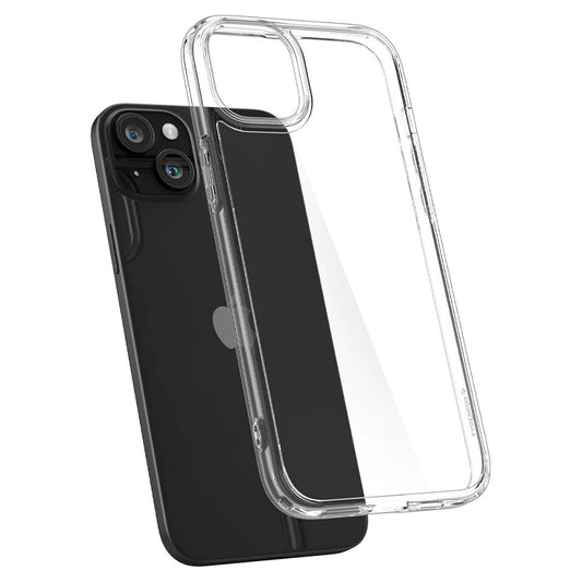 Apple iPhone 15 Plus, Műanyag hátlap védőtok + szilikon keret, Spigen Ultra Hybrid, átlátszó – iPhone 15 Plus tok a Spigen kínálatából | Domshop