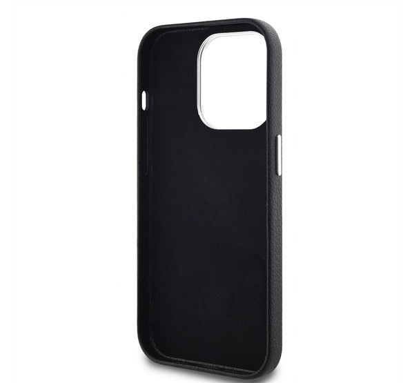 Karl Lagerfeld Grained PU Hotel RSG iPhone 14 Pro Max hátlap tok, fekete – iPhone 14 Pro Max tok a Karl Lagerfeld kínálatából | Domshop
