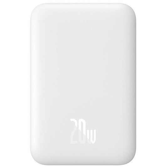Baseus Magnetic Mini Powerbank / külső akkumulátor, USB-C port, MagSafe, 6000mAh, 20W, fehér