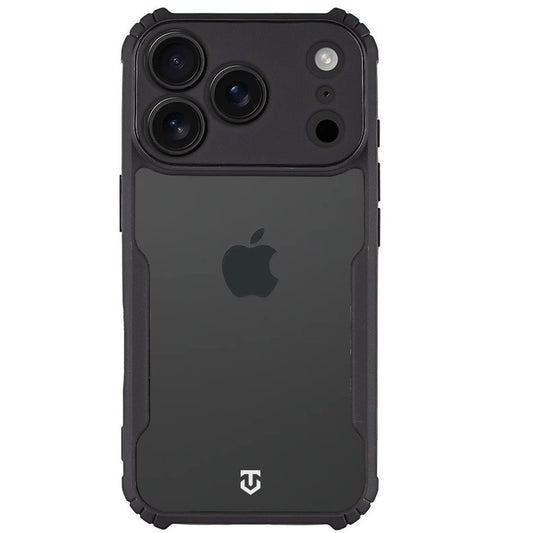 Tactical Quantum Stealth Apple iPhone 17 Pro Max hátlap tok, átlátszó/fekete