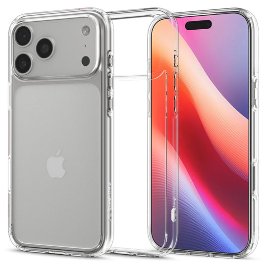Spigen Ultra Hybrid Apple iPhone 17 Pro tok, Crystal Clear, átlátszó