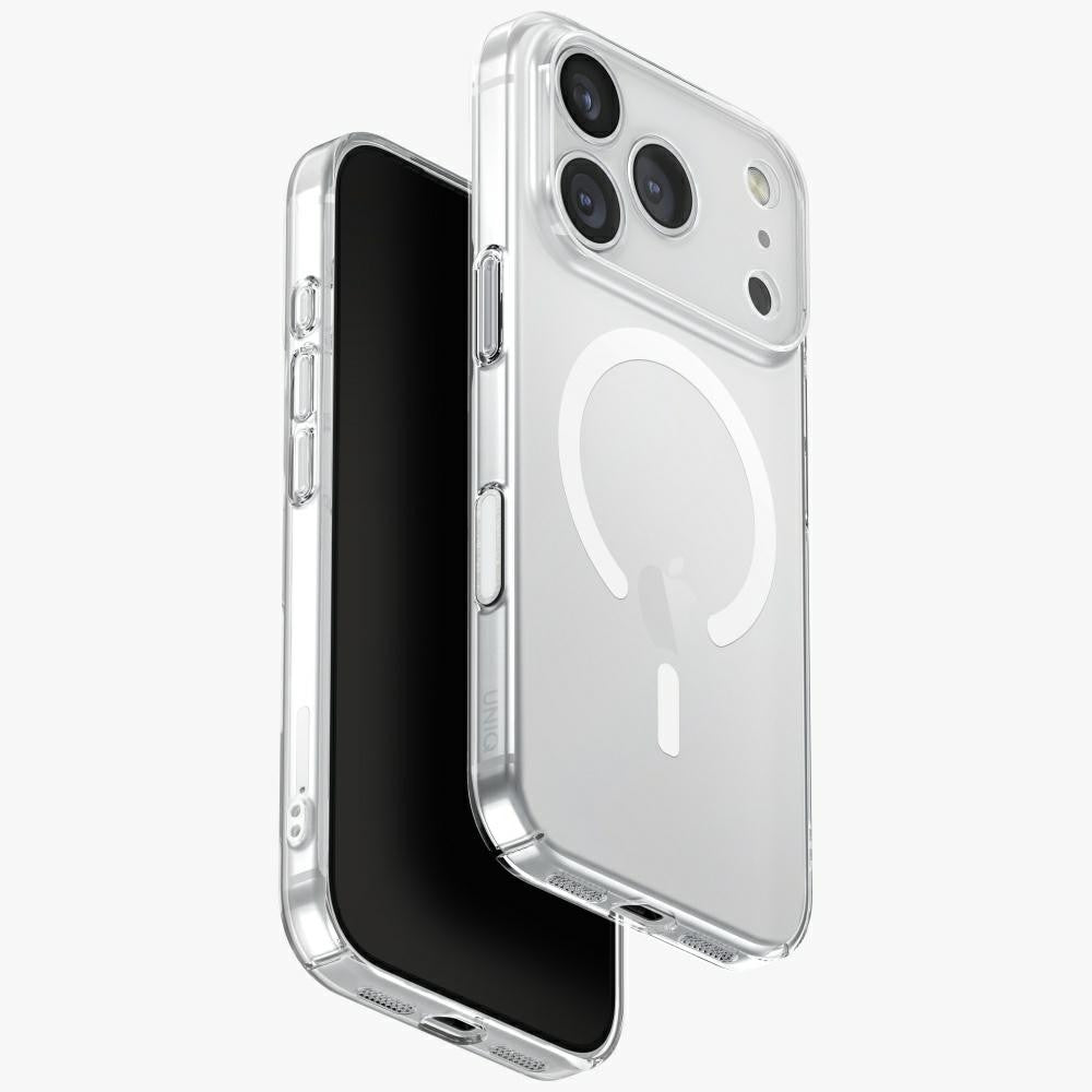 Uniq Airsuit Magclick Apple iPhone 17 Pro MagSafe szilikon tok, átlátszó