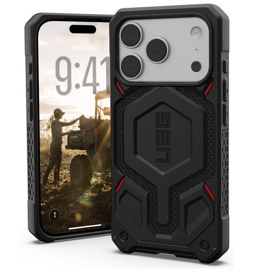UAG Monarch Pro Apple iPhone 17 Pro Max MagSafe kompatibilis tok, Kevlar Black