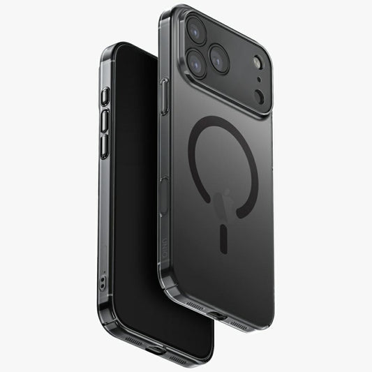Uniq Airsuit Magclick Apple iPhone 17 Pro Max MagSafe szilikon tok, fekete