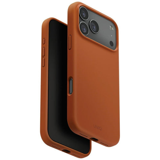 Uniq Lino Apple iPhone 17 Pro Max MagSafe szilikon tok, narancs