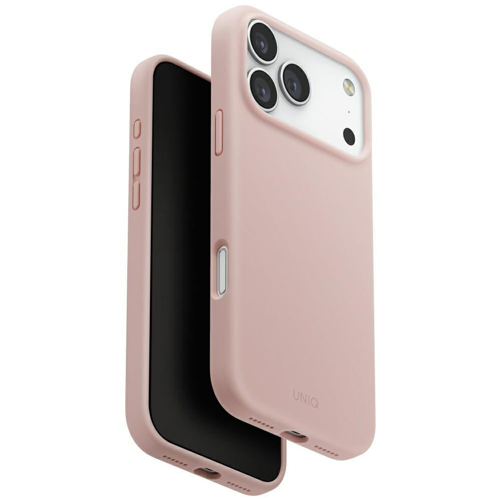 Uniq Lino Apple iPhone 17 Pro MagSafe szilikon tok, rózsaszín