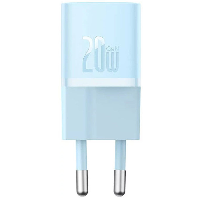Baseus GaN5 Mini USB-C hálózati gyorstöltő adapter, 20W, kék