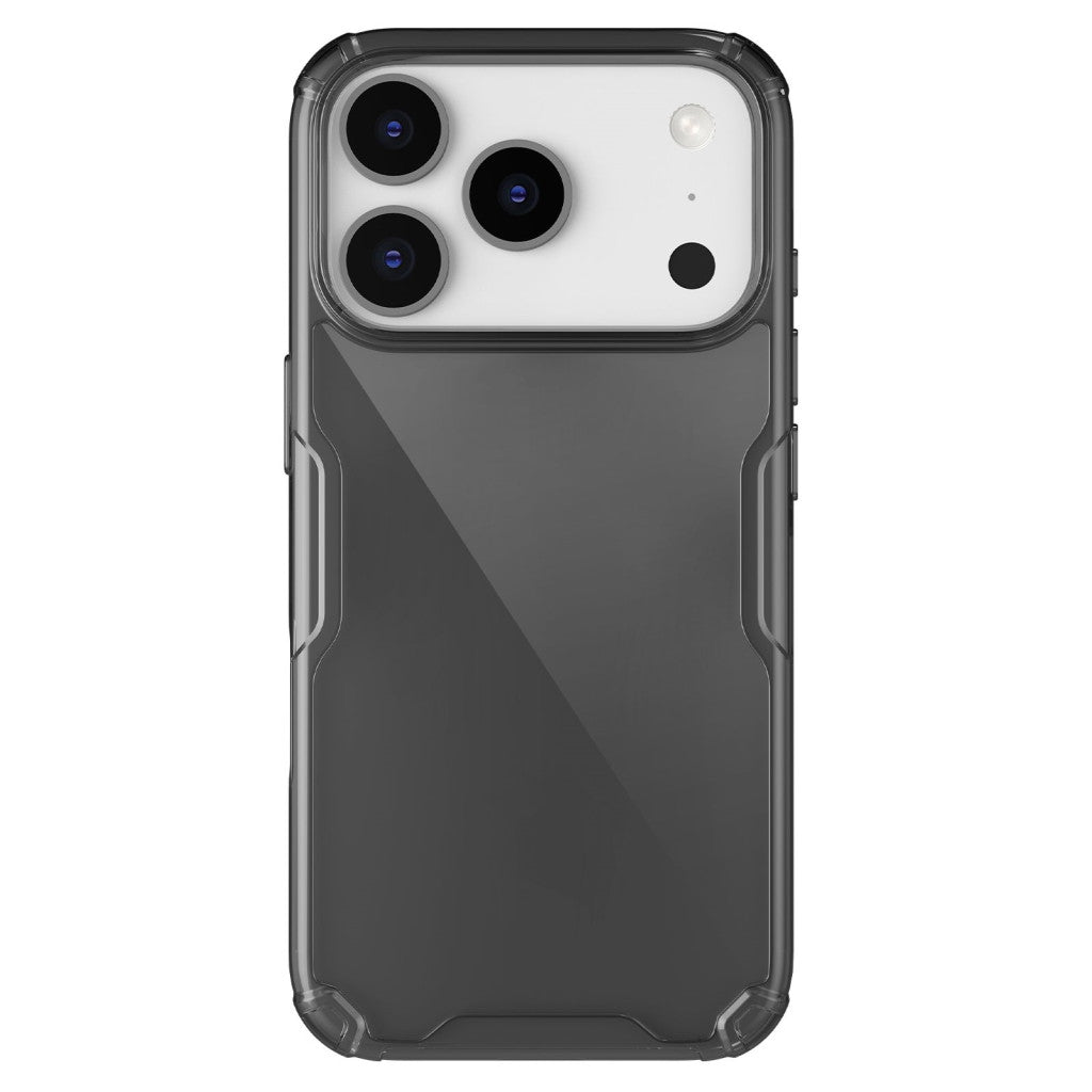 Nillkin Nature Pro Apple iPhone 17 Pro Max szilikon tok, átlátszó-fekete