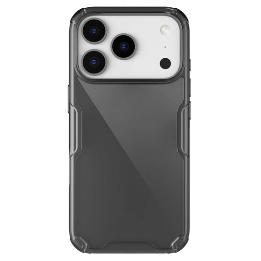 Nillkin Nature Pro Apple iPhone 17 Pro Max szilikon tok, átlátszó-fekete
