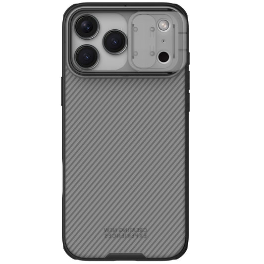 Nillkin CamShield Pro Apple iPhone 17 Pro Max műanyag hátlap tok, átlátszó-fekete