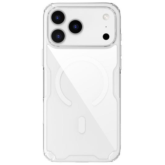 Nillkin Nature Pro Apple iPhone 17 Pro Max mágneses hátlap tok, átlátszó