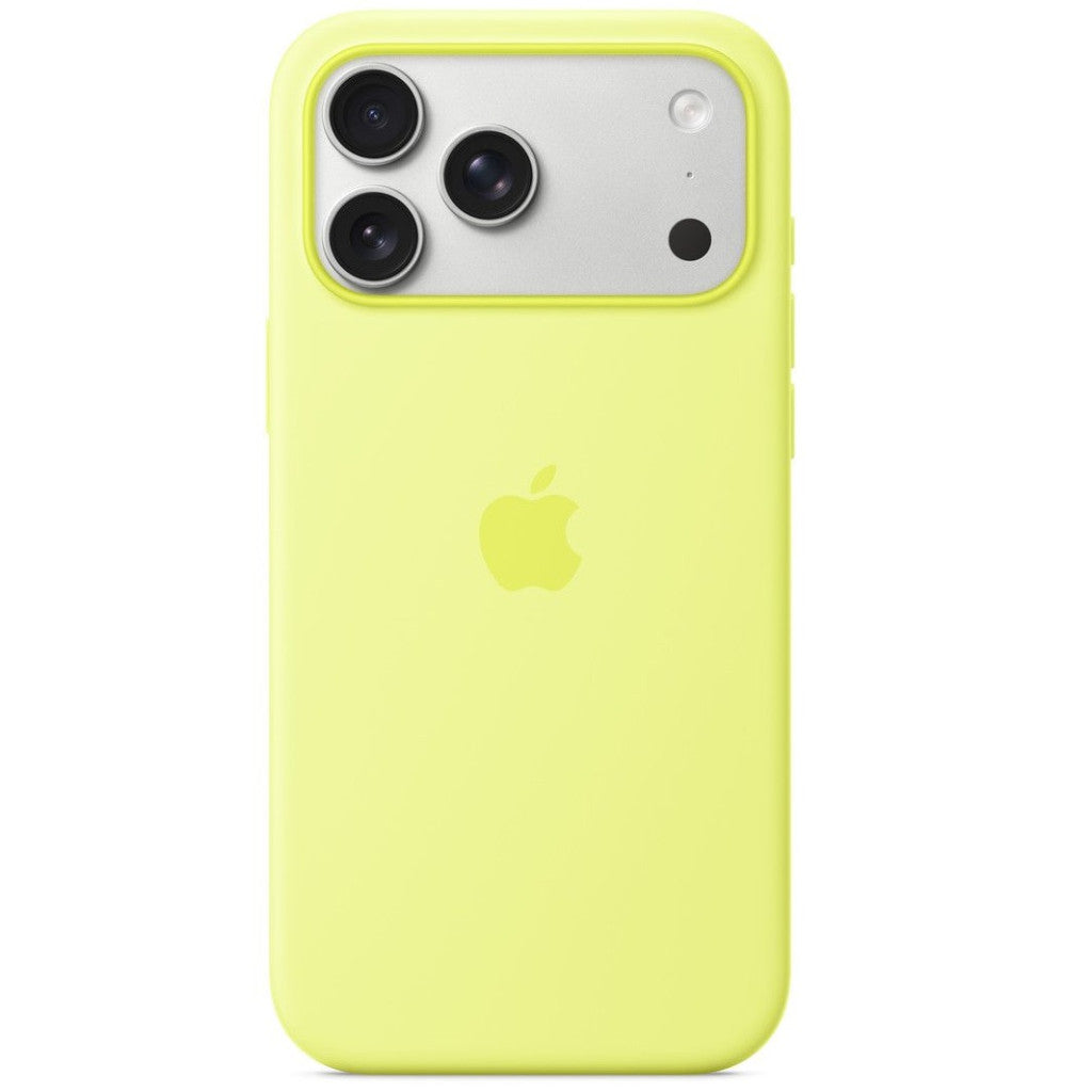 Apple iPhone 17 Pro Max gyári szilikon tok, MagSafe, neonsárga