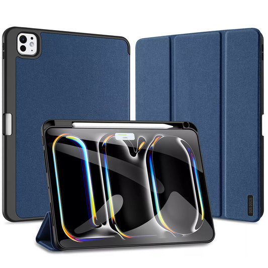 Dux Ducis Domo Apple iPad Air 13 (2024 / 2025) kihajtható tok pencil tartóval, kék
