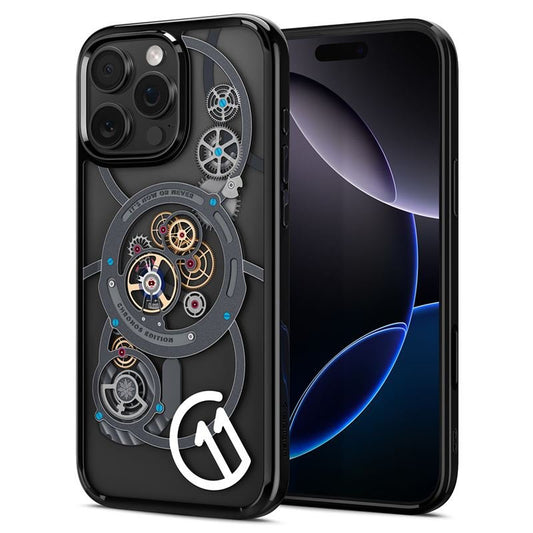 Spigen C11 Series Chronos Edition Magfit Apple iPhone 16 Pro Max tok, MagSafe, fekete ACS09192 -  iPhone 16 Pro Max tok a Domshop kínálatából