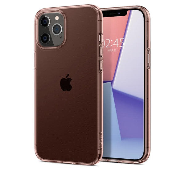 Spigen Crystal Flex Apple iPhone 12 Pro Max tok, Rose Crystal, rózsaszín-átlátszó -  iPhone 12 Pro Max tok a Domshop kínálatából