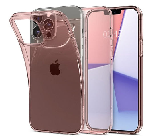 Spigen Crystal Flex Apple iPhone 13 Pro Max tok, Rose Crystal, rózsaszín-átlátszó -  iPhone 13 Pro Max tok a Domshop kínálatából