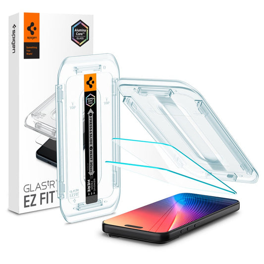 Spigen Glas.tR EZ Fit HD Apple iPhone Air (2025) tempered kijelzővédő fólia felhelyező kerettel (2db) -  iPhone 17 Air fólia a Domshop kínálatából