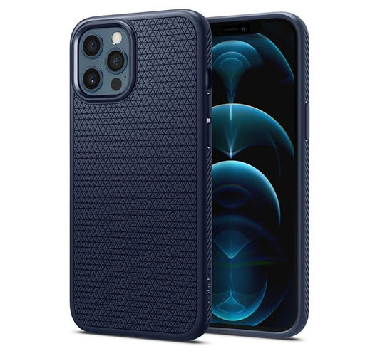 Spigen Liquid Air Apple iPhone 12/12 Pro tok, Navy Blue, kék -  iPhone 12/12 Pro tok a Domshop kínálatából