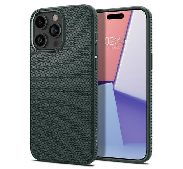 Spigen Liquid Air Apple iPhone 15 Pro tok, zöld ACS06706 -  iPhone 15 Pro tok a Domshop kínálatából