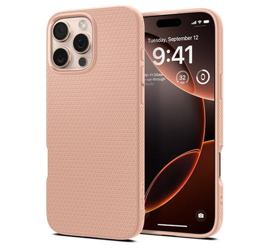 Spigen Liquid Air Apple iPhone 16 Pro Max tok, Rose Titanium, rozéarany -  iPhone 16 Pro Max tok a Domshop kínálatából