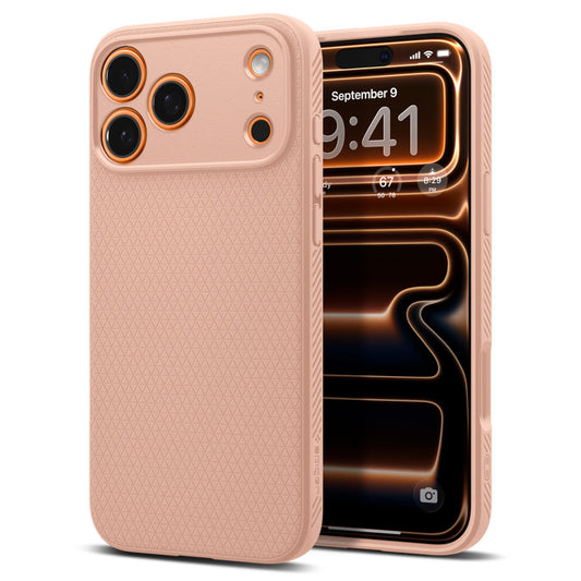 Spigen Liquid Air Apple iPhone 17 Pro Max tok, Rose Titanium, rozéarany -  iPhone 17 Pro Max tok a Domshop kínálatából